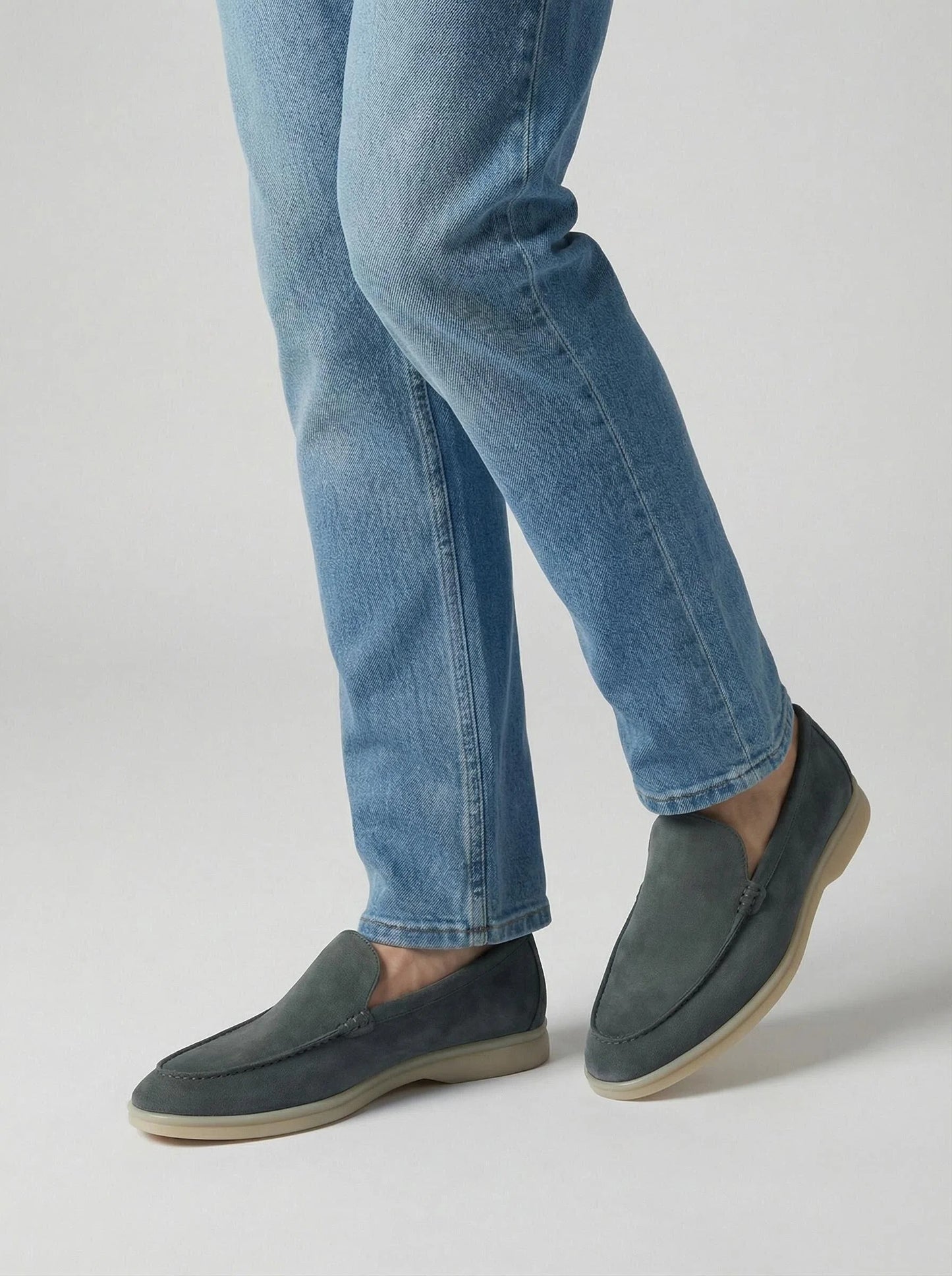 Genuine Sheep Leather Suede Timeless Loafer K333